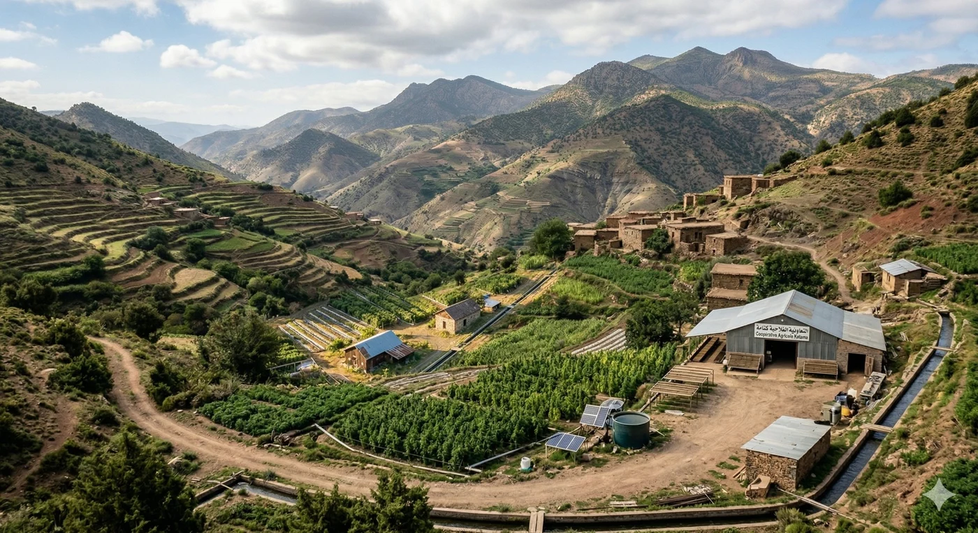 Ketama cooperative farms, Rif Mountains, Morocco